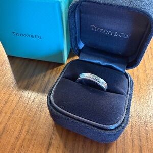 Tiffany & Co. Women’s Sterling Band Ring in Silver (Tiffany 1837)(size 6)